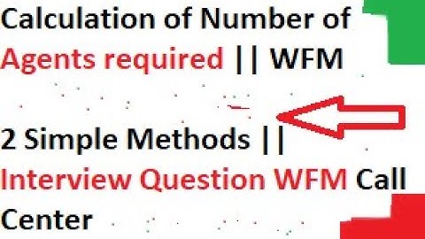 How to calculate Agents Required Email 🔥|| WFM Call Center Interview Question || 2 Simple Methods
