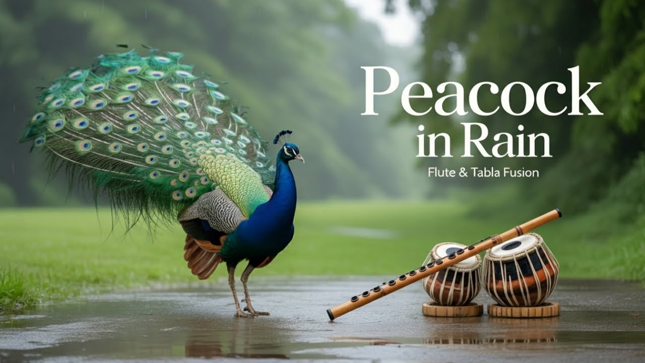Indian Classical Fusion: Peacock in Rain (Bansuri Flute & Tabla)