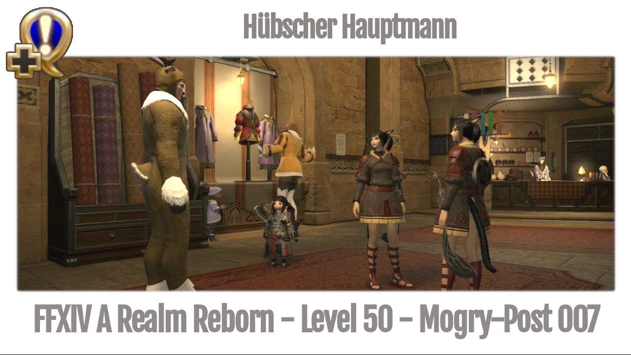FFXIV Hübscher Hauptmann - Mogry-Post 007 - A Realm Reborn