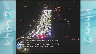 Police close lanes on H1 Freeway due to accident