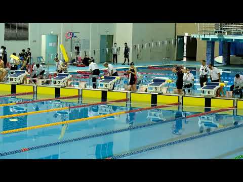 項次： 27 項目： 100M 穿蛙鞋用浮標帶假人決賽 組別：國中女 水道4 顏柔禾