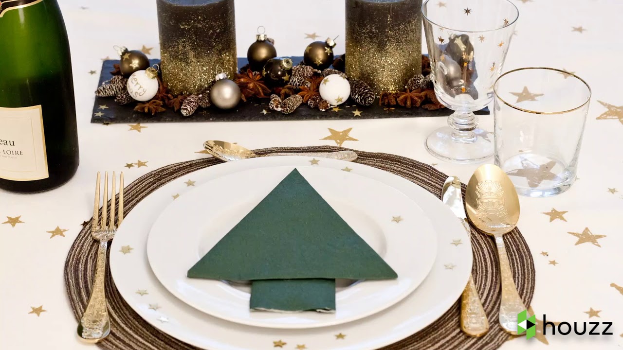 3 Modi Di Piegare I Tovaglioli A Forma Di Albero Di Natale