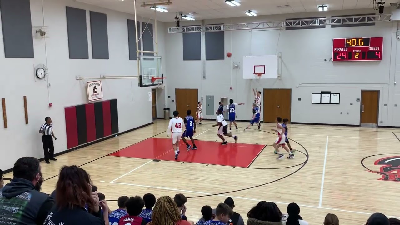 Anthony Horan-Dyer makes a three at Memorial Park.