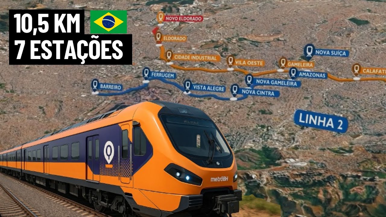 Linha 2 em Obras: O Trecho Mais Esperado do Metrô de BH Vai Sair!