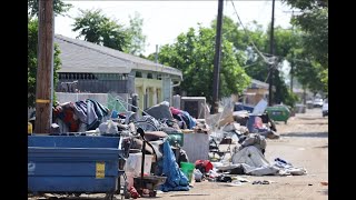 Neighbors fed up with homeless encampment mess in their backyard, alley, driveway in Fresno, CA