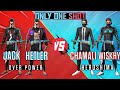 JACK + HETLER  VS  CHAMALI + WHISKY | DUO vs DUO ONLY PERFECT SHOT | فري فاير : التحدي المجنوون❄️