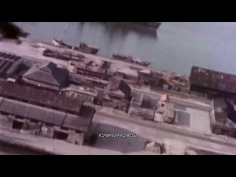 1944 Air Raid in Surabaya, Java, Indonesia