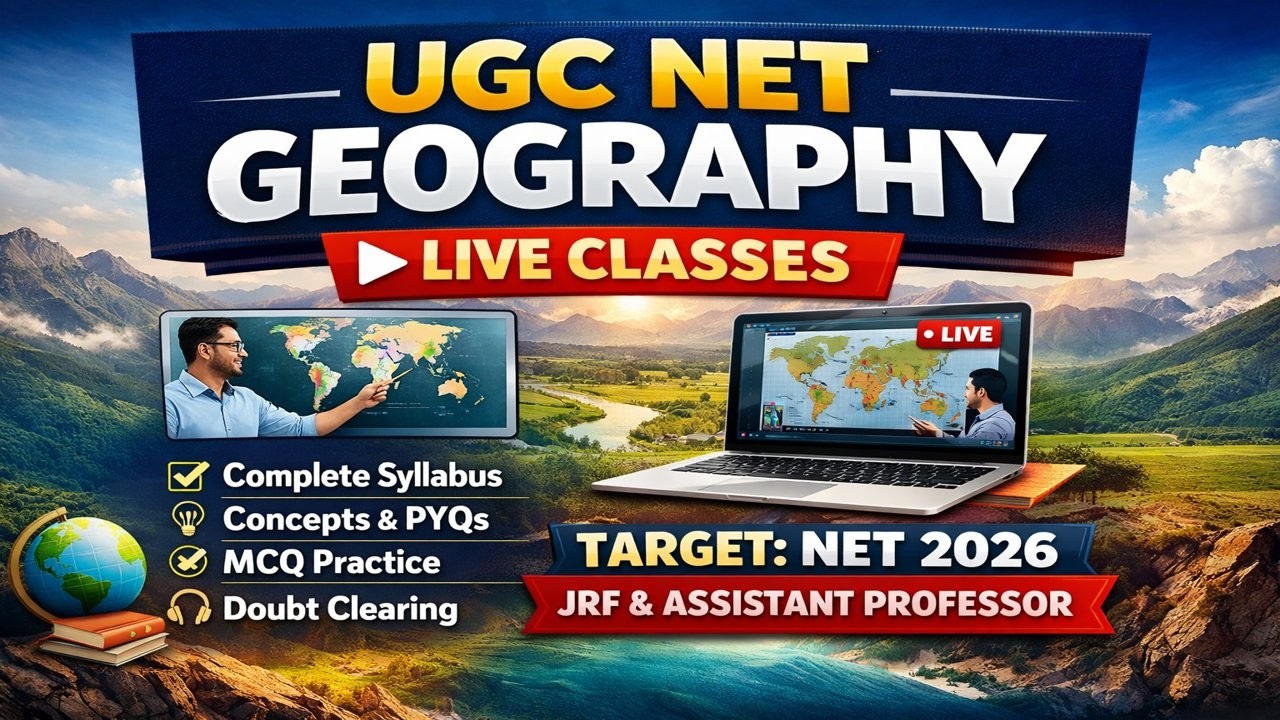 UGC NET SET Geography - 2026 | Live Class Started | UGC NET /SET Target Batch | Join Now