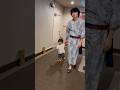 1歳児、旅館のスリッパに苦戦中!どうしても履いてみたい! #shorts #marin_movies