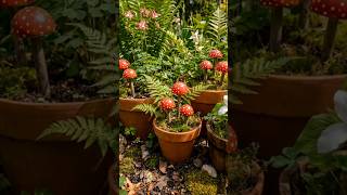 Just sticks + cement…and it turns into this 🍄✨