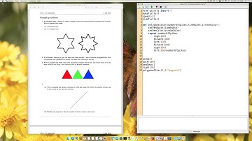 Exam Prep #6 (TigerJython): Problem 2 - Polygonal Star with Parameters