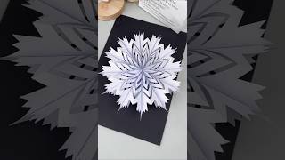 DIY 3D Snowflake Paper Cutting | Easy Winter Craft!