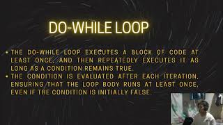 Looping Statements (While Loop / Do-While) part2