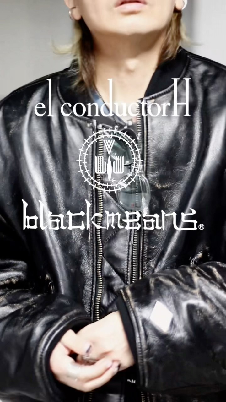 el conductorH×blackmeans DISTRESSED LEATHER FLIGHT JKT - YouTube