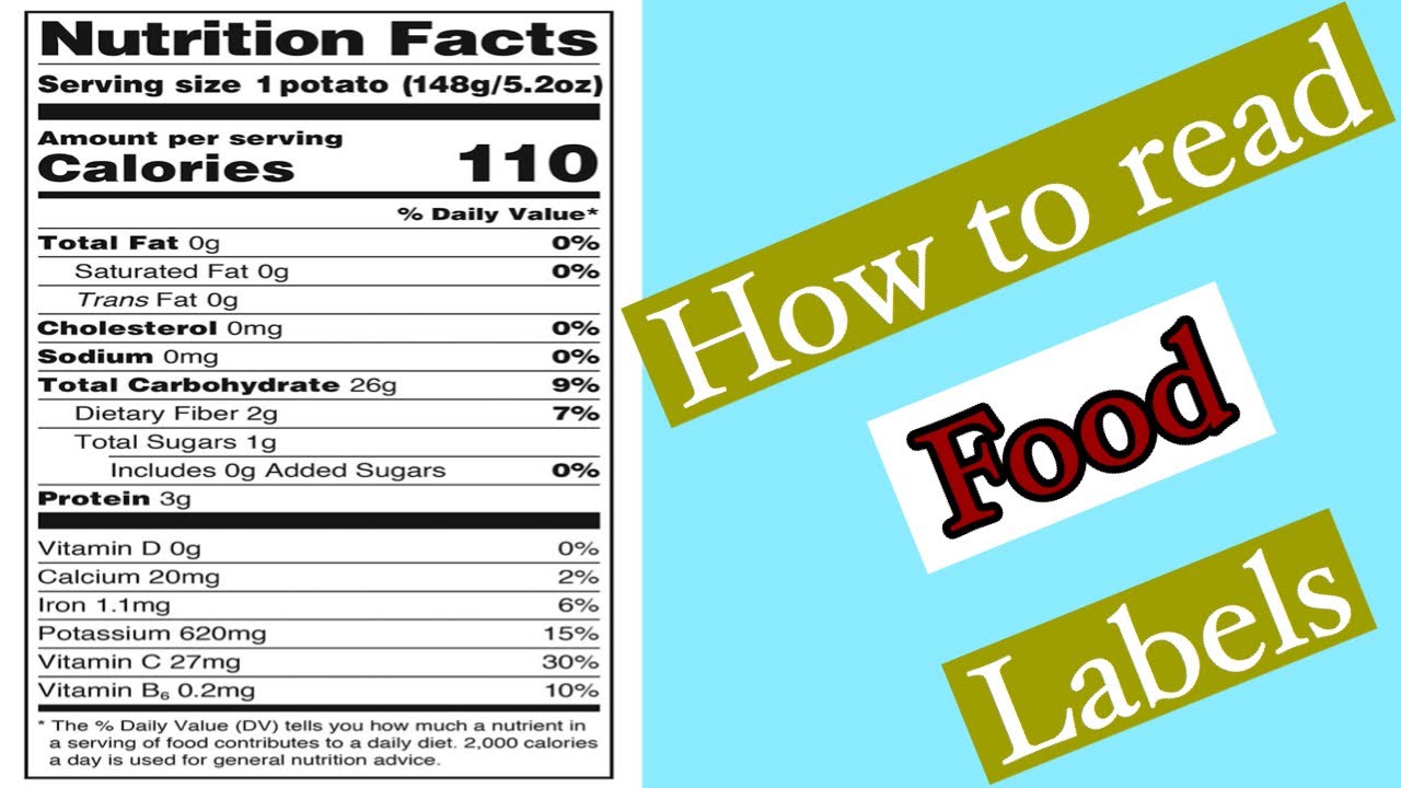 How to read nutritional facts | How to read food labels | food labels smart - YouTube