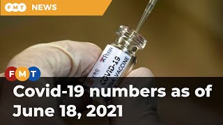 Covid-19 numbers as of June 18, 2021