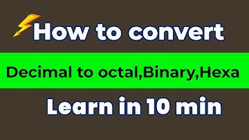 Conversion from Decimal to Octal,Binary,Hexadecimal | Number system |UGC NET Computer science