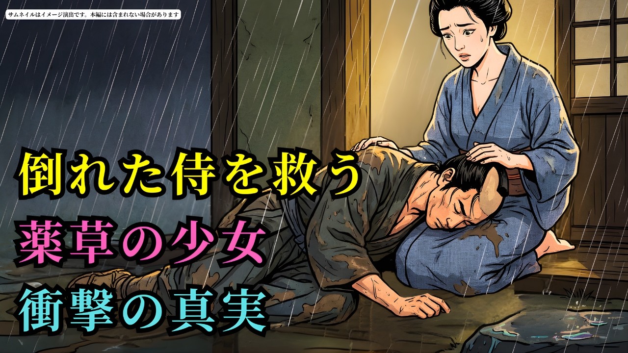 血まみれの追走劇で倒れた侍と、薬草を調合する少女。3年後に暴かれる「あの惨劇の夜」の秘密 (AIフィクション) | 野談 | 伝説 | 昔話 | 説話 | 民話