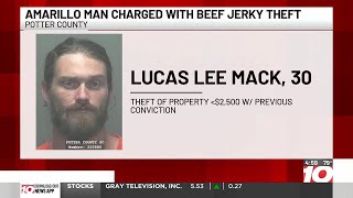 Amarillo man charged with stealing large amounts of beef jerky