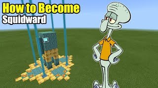 How to Become Squidward | Minecraft PE