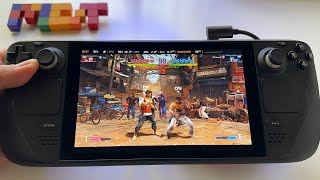 Street Fighter 6 - Steam Os - Steam Deck Gameplay High Graphics 60 Fps