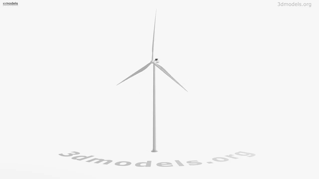 Wind Turbine Vestas 4 mw Platform 3D model by 3DModels.org
