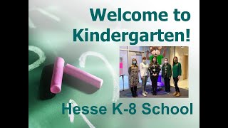 Kindergarten 2021-2022 Orientation