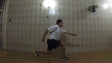 Exercício Afundo com salto unilateral