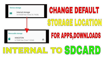 How To Change Default Download Location to SD card in Android