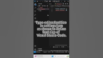 How to Define Font Size in Visual Studio Code #tips #techtips #vscode #vscodetips #tutorial #windows