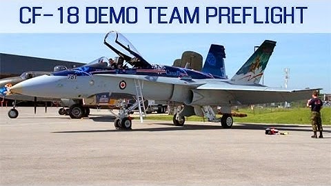 CF-18 demo team preflight checks