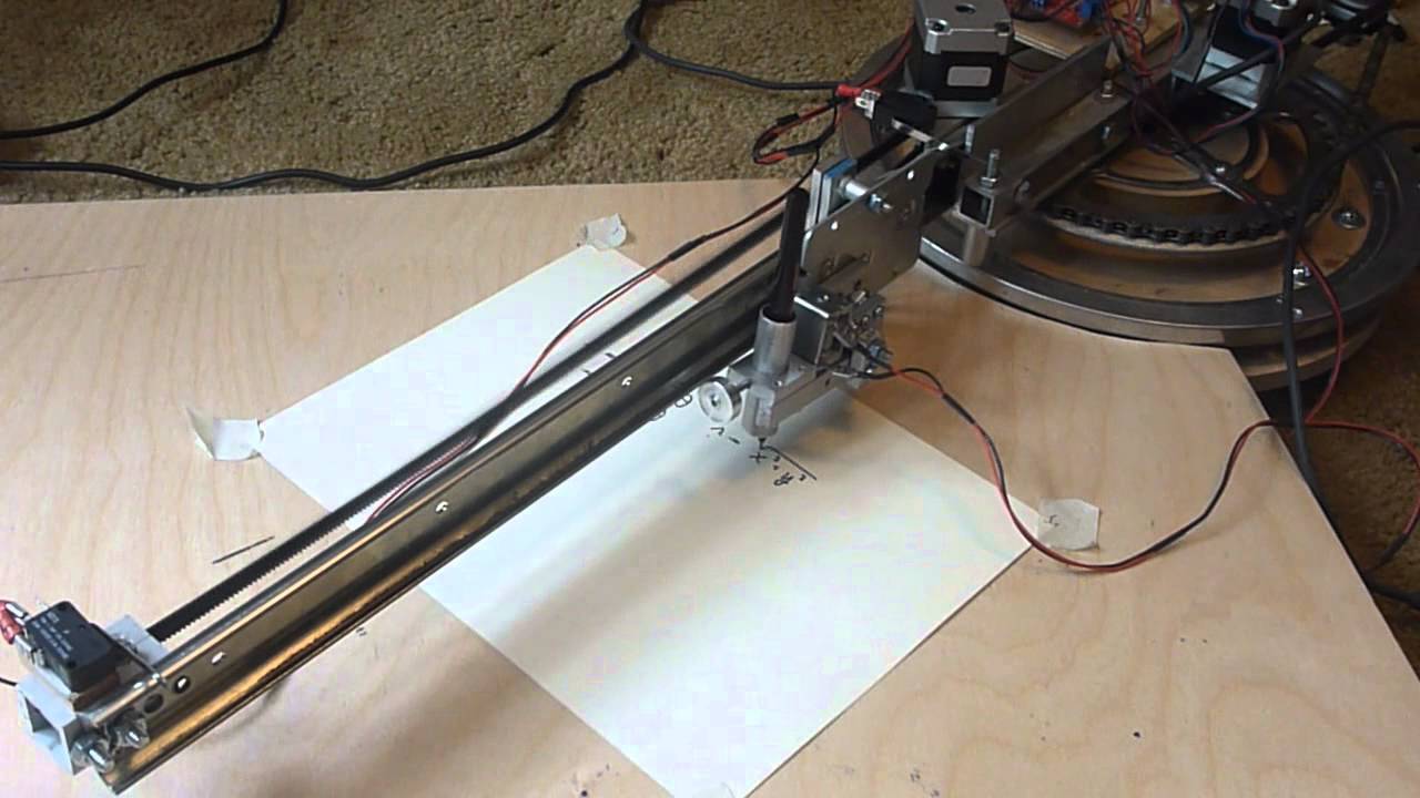 Polar Drawing Machine - Vector Plotting test. - YouTube David Bynoe