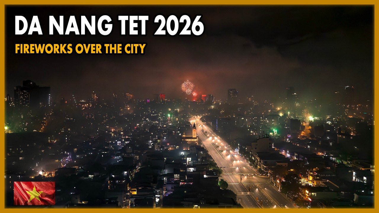 Da Nang TET Fireworks 2026 🎆 INSANE New Year Celebration in Vietnam!
