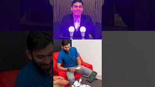 Uruttu Bulb 💡 Experiment😅 || ft @engineeringfacts #shorts #bulb #podcast #trending #podcast