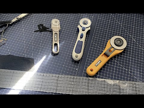 洋裁道具 裁断時に使用しているロータリーカッター紹介とオルファのA1ロータリーカッターマットをレビュー 暮らし vlog 手作り ソーイング ハンドメイド日記