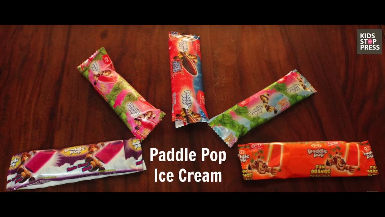 Paddle Pop Ice Cream with a surprise at the heart of it. 