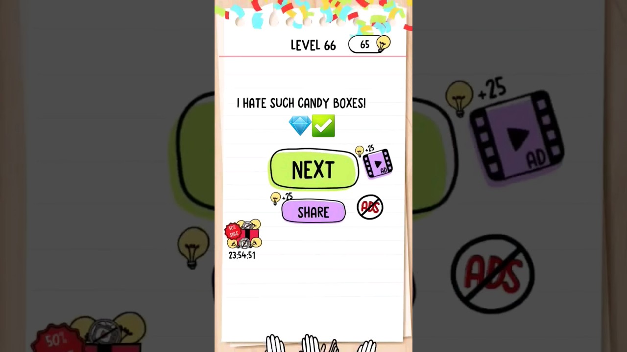 Brain test ✅️ tricky level 65💎 || 