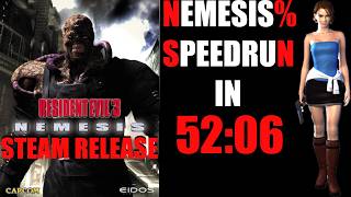 RE3: Nemesis (STEAM VERSION) Nemesis% Speedrun IN 52:06 [Crkd Guitar Controller]