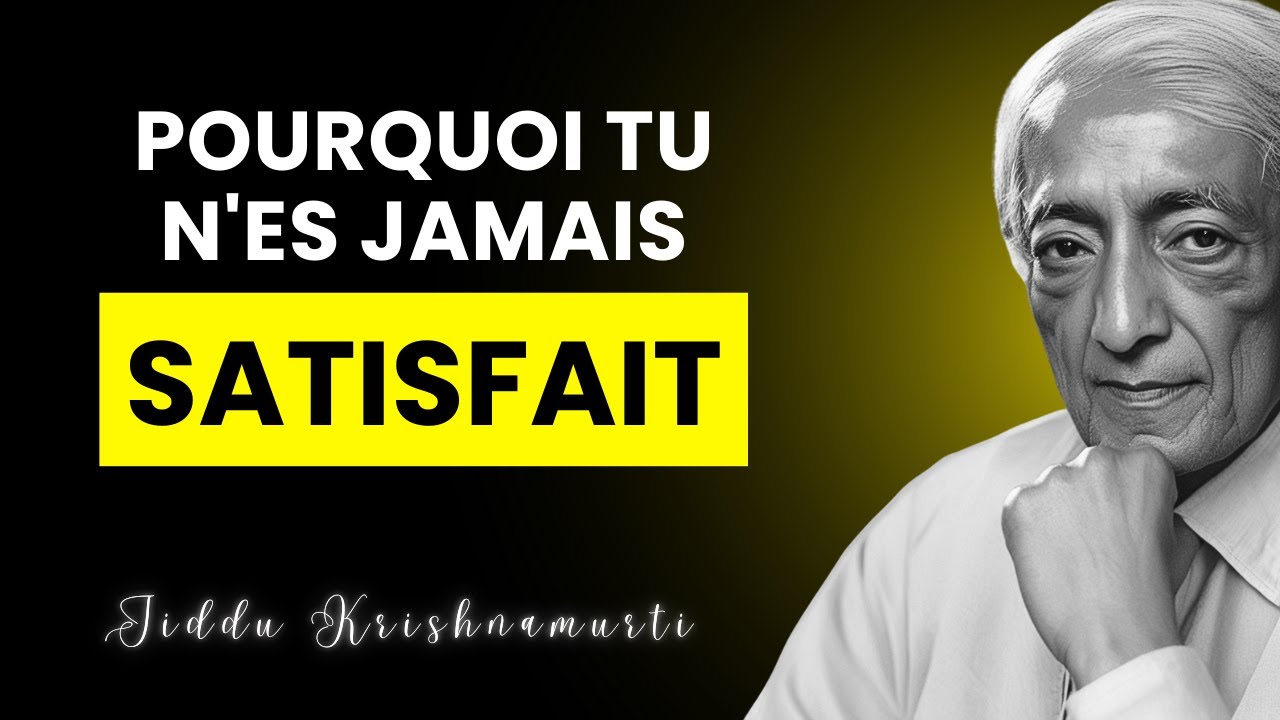 Comment Krishnamurti nous libère de l'attachement aux biens matériels