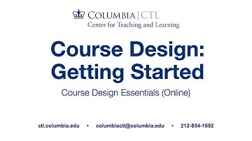 Course Design Essentials (Online) – Getting Started