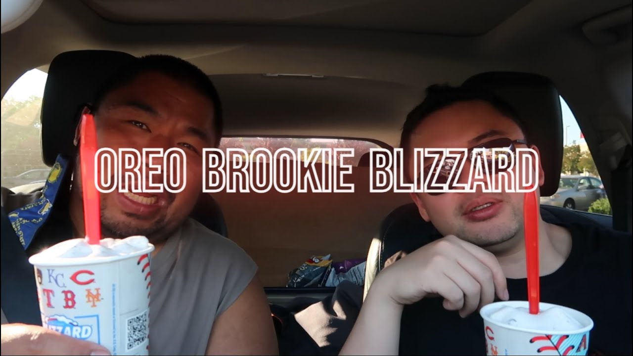 NEW! Oreo Brookie Blizzard & Chicken Strips! Dairy Queen YouTube