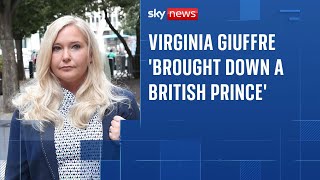 Family of Virginia Giuffre say she 'brought down a British prince'