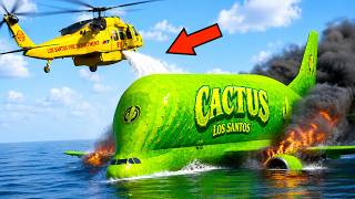 Airplane Crash Compilation: 5 Cinematic Aeroplane Crash Scenes In GTA 5 (#58)