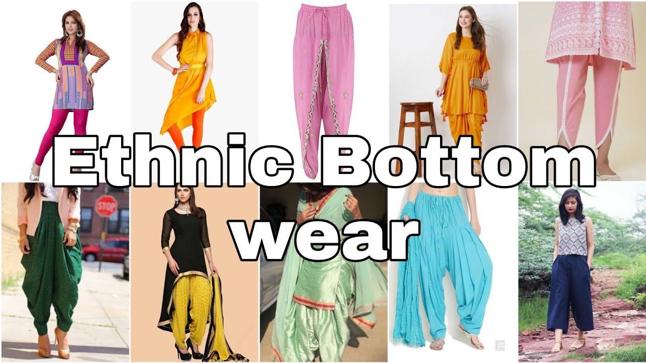 Types of Ethnic bottom wear with name - YouTube