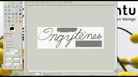 OpenOffice & Gimp Tutorial: Making a Signature With a  Transparent  Background