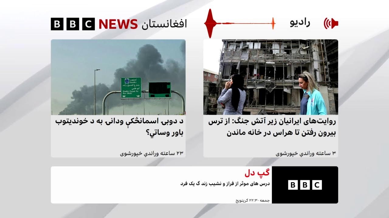 د بي‌بي‌سي پښتو راډیو ژوندۍ خپرونه