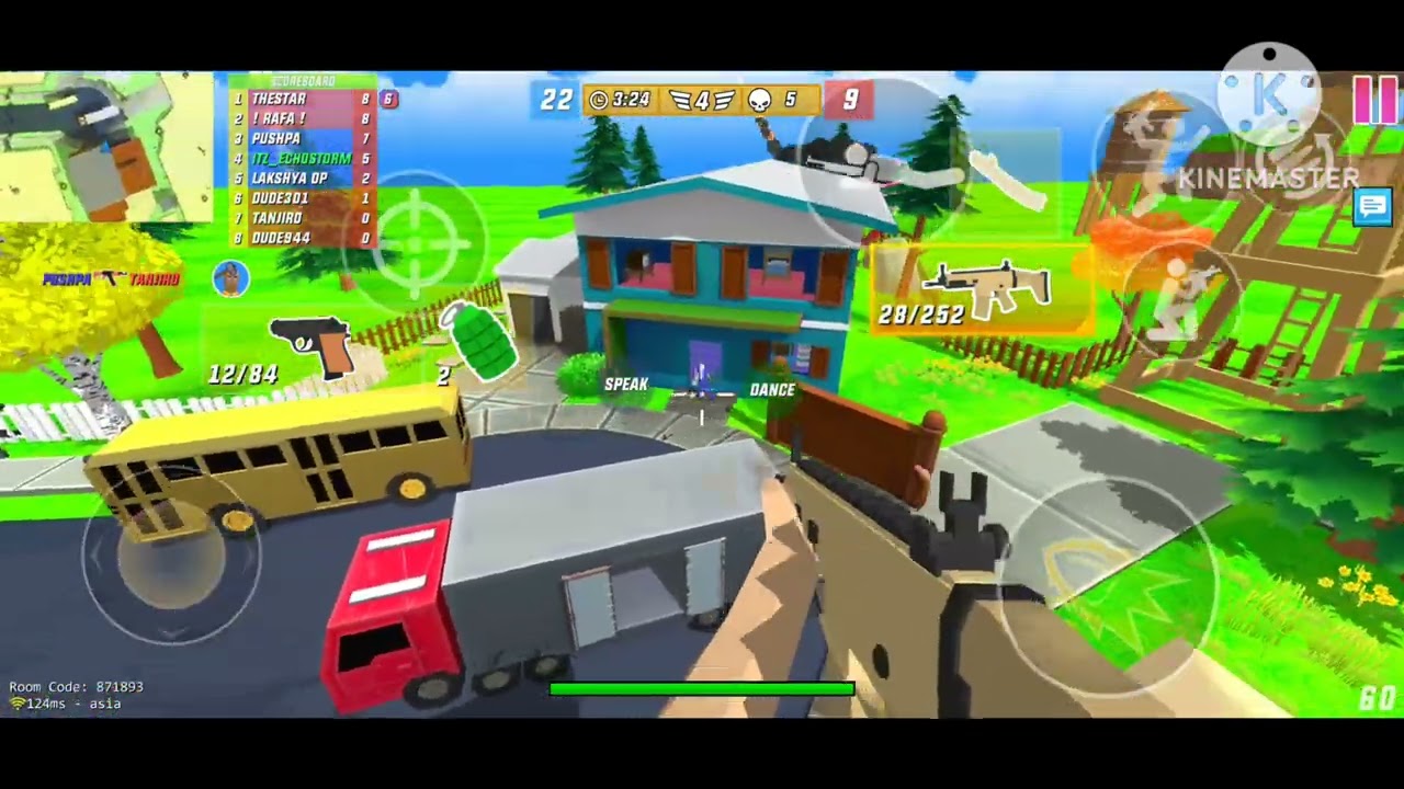 Playing with my friend