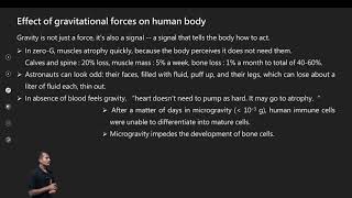 Nursing BIOPHYSICS (Effects Of Gravity On Human Body)