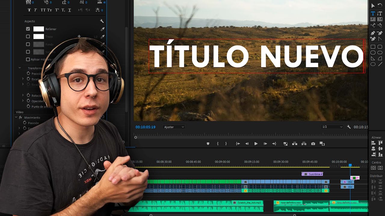 TEXTOS EN VIDEO | Formas de poner títulos en Adobe Premiere Pro - TODAS