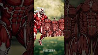 Bertholdt Colossal Titan Ultimate Form Vs ALL Rumbling Colossal Titans 💀 | AOT Crossover PNG Battle
